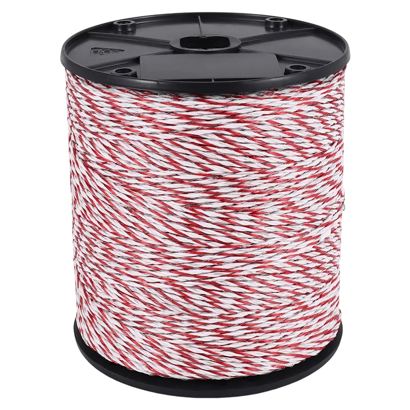 

A04G-Ultra-Low Resistance Wire 500M Electric Fence Electric Rope For Pig Horse Cattle Sheep Animal Fence