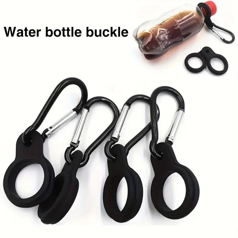 Kettle Buckle Water Bottle Rubber Buckles Hook Camping Hiking Tool Buckle Silicone Sports  Outdoor Carabiner Kettle Holder