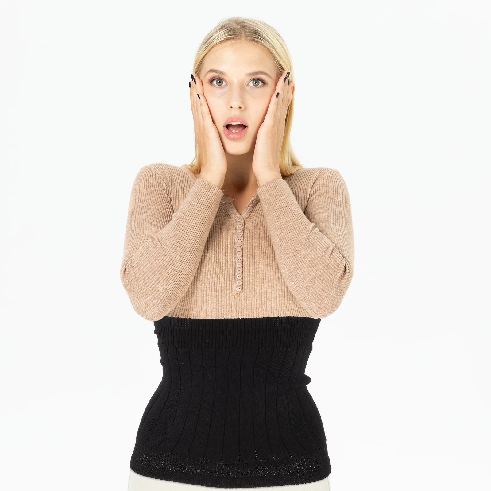 

1pc Cashmere Waist Support Warm Lumbar For Winter Lightweight Unisex Waist Wrap Belt Back Supporter Flexible Elastic Warmth