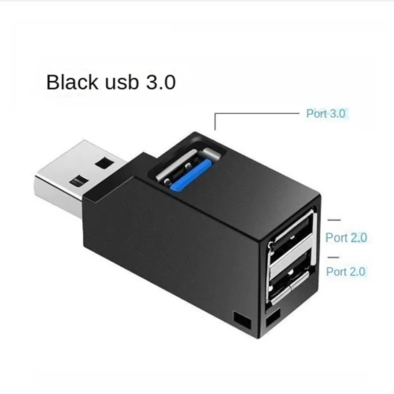 USB 3.0 Hub Adapter Extender Mini 3 Port Breakout U Disk Card Reader For Computer Laptop USB 2.0 Hub PC Parts