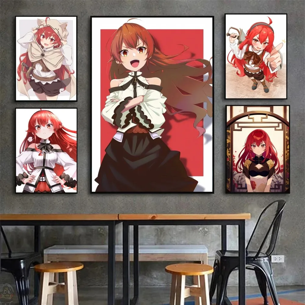 1 قطعة Eris Greyrat أنيمي التناسخ العاطلين المشارك ملصق الفن طباعة بار أثاث غرفة المعيشة ديكور