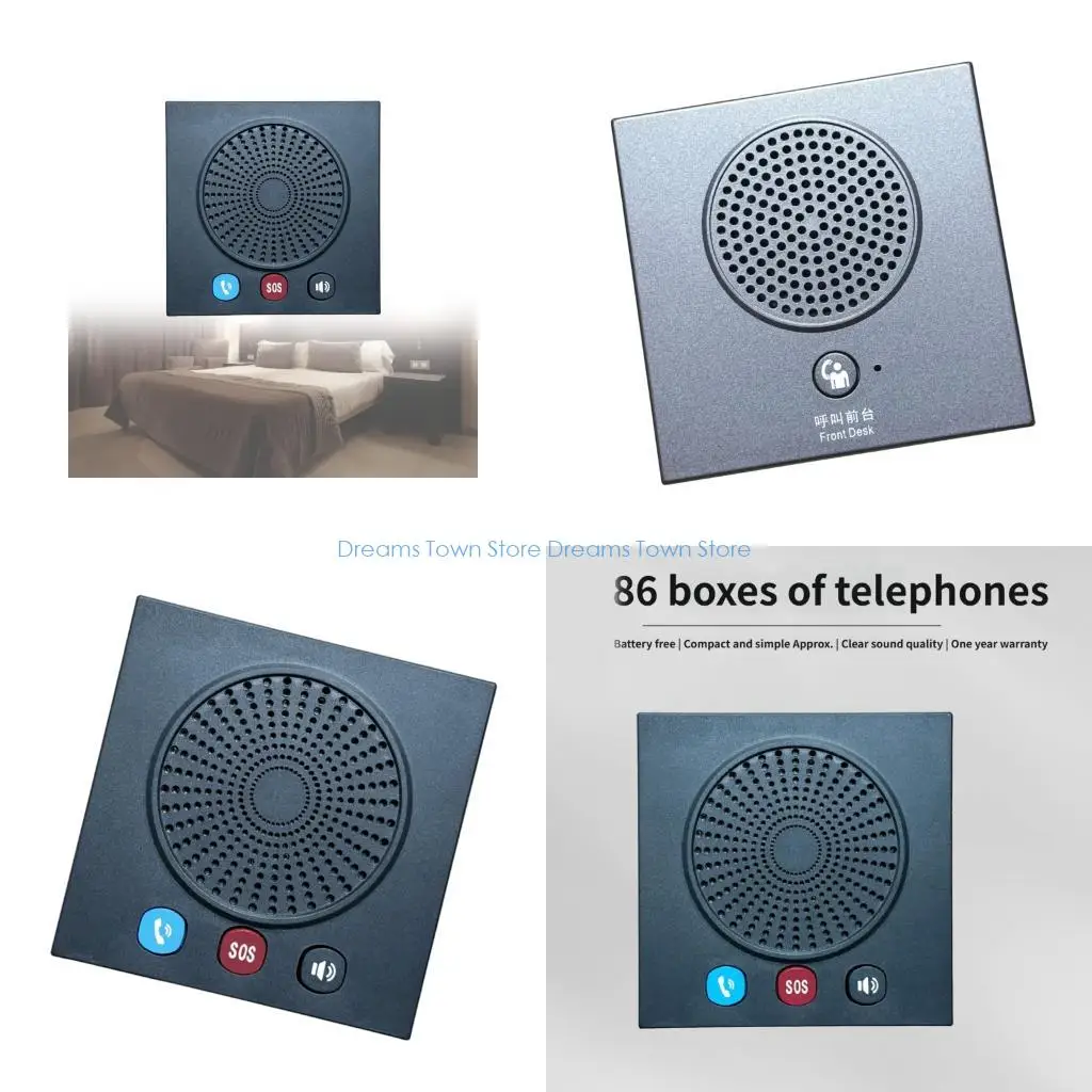 

HX6A Plastic Speakerphone Wall Installation Professional Hospitality High Sensitivity
