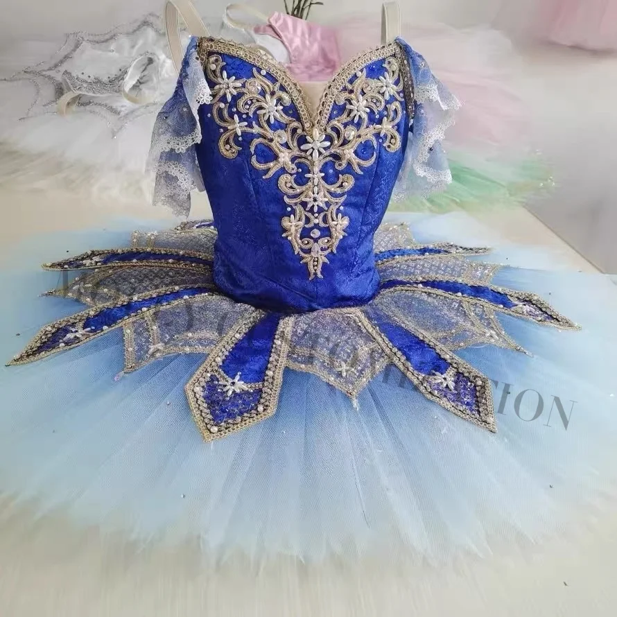 

Privately customized new Blue Bird Pirate Variation Ballet TUTU performance competition skirt for adults and children