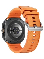 Official Silicone+Nylon band For Samsung Galaxy Watch Ultra Strap 47mm Functional sport belt Bracelet Galaxy Watch 7 Ultra 47 mm