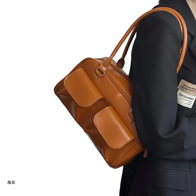 Bolsa ombro D0UD 2023 Bolsa versátil com vários bolsos Bolsa axila moderna para meninas e mulheres