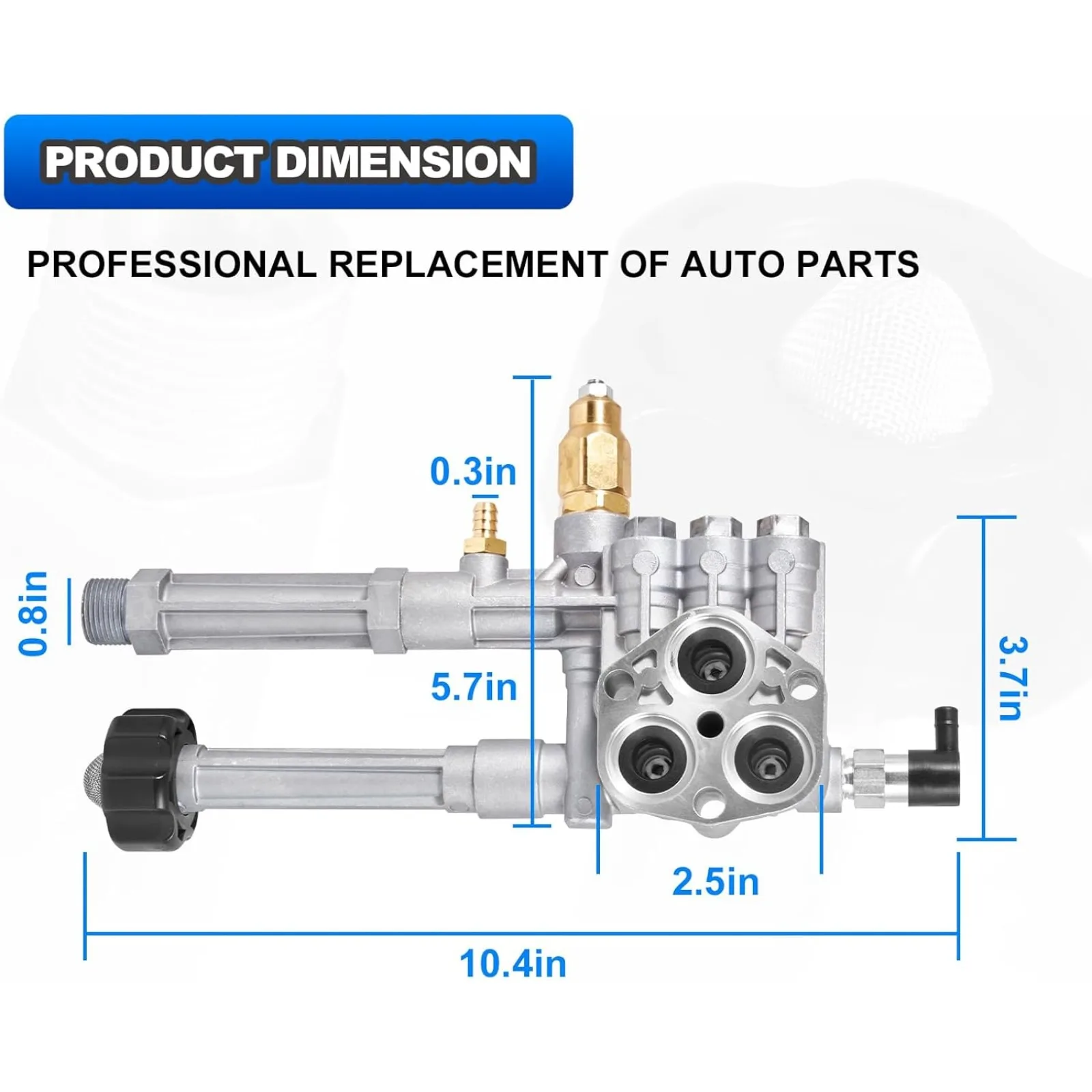 For Pressure Washer Pump Head Assy, Compatible with AR42940 AR Pump-SRMW2.2G26/ RMW2.2G24 Pump Head AR42518 Replacement Kit