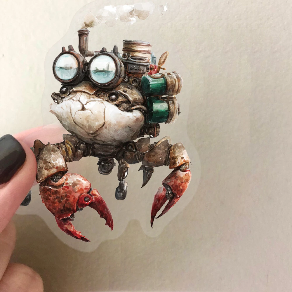 10/30/50pcs Punk Style Mechanical Animal Stickers Cartoon Creative Decals for Kids Toy Laptop Phone Scrapbook Bike Sticker Pack