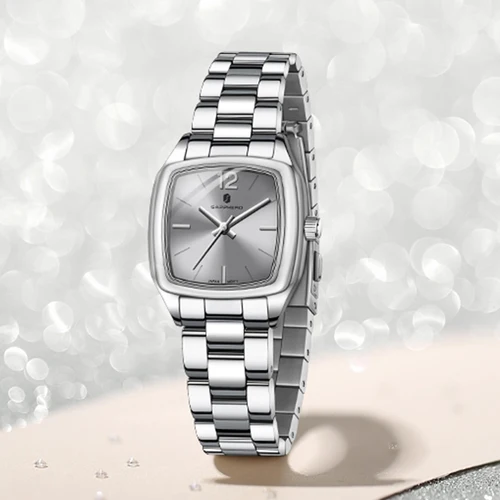 Imagen 2 del producto Reloj elegante SAPPHERO para mujer, reloj elegante para mujer, reloj Retro Vintage para mujer, reloj de cuarzo de acero inoxidable plateado