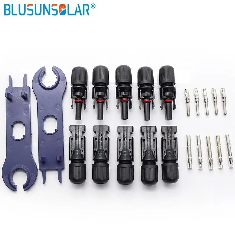 TUV Waterproof IP67 Solar PV Connector Cable Coupler Solar Plug Male Female Used In Solar Panel Connector