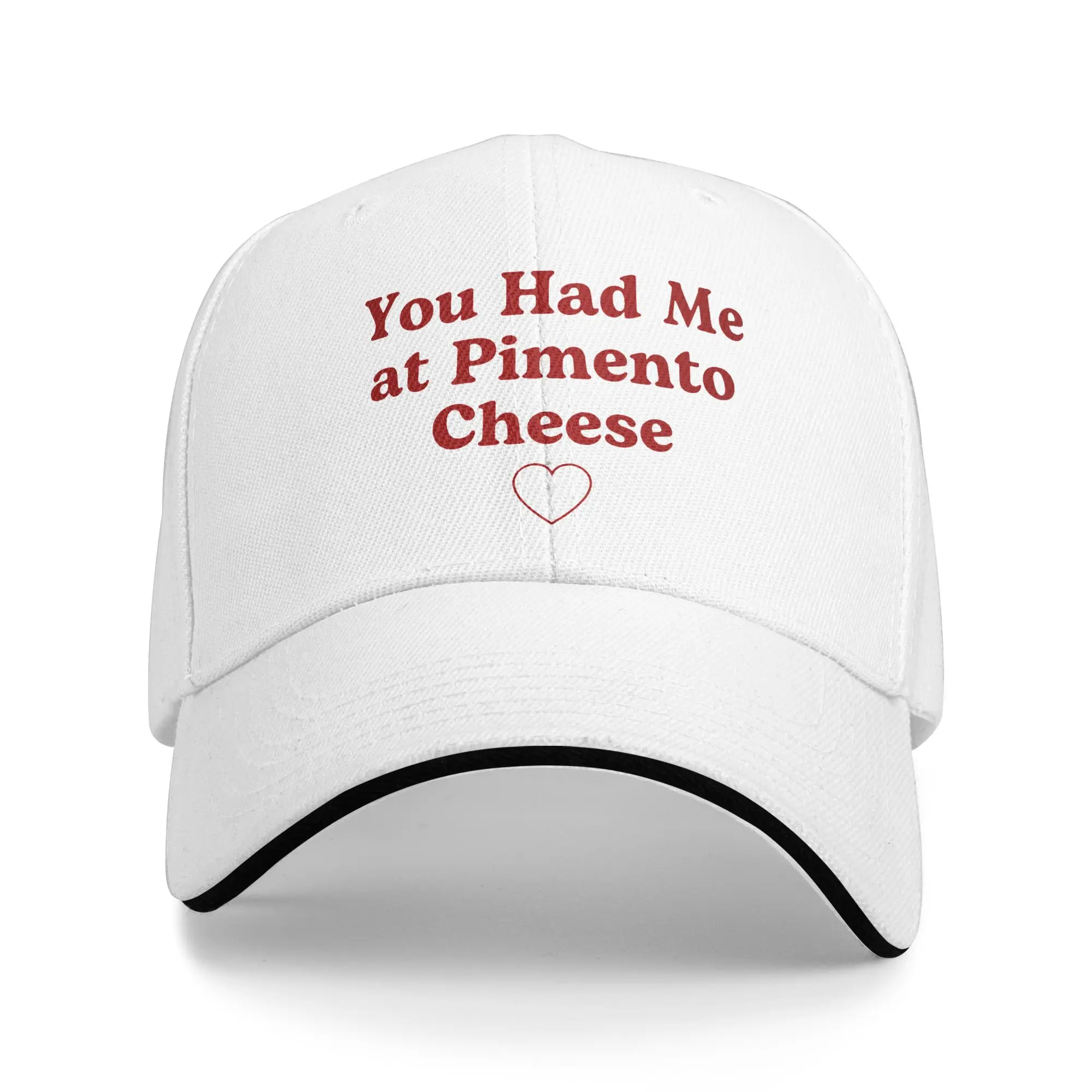 Summer You Had Me At Pimento Cheese  Baseball Cap  Outdoor Sports Vintage Print Sun Trucker Hat Women Men Sunscreen Snapback Cap