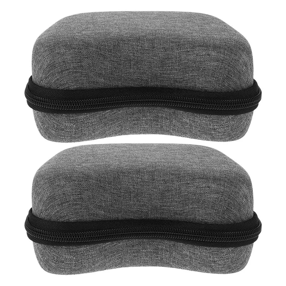 2Pcs Lightweight Controller Bag Hard Shell Exterior Soft Lining Gaming Storage Case for Carry Organizer