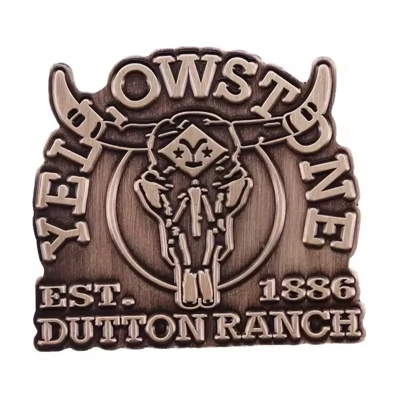 Yellowstone Dutton Ranch Enamel Pin TV Drama Retro Badge Backpack Pin Film and Television Peripheral Jewelry Gift Accessories