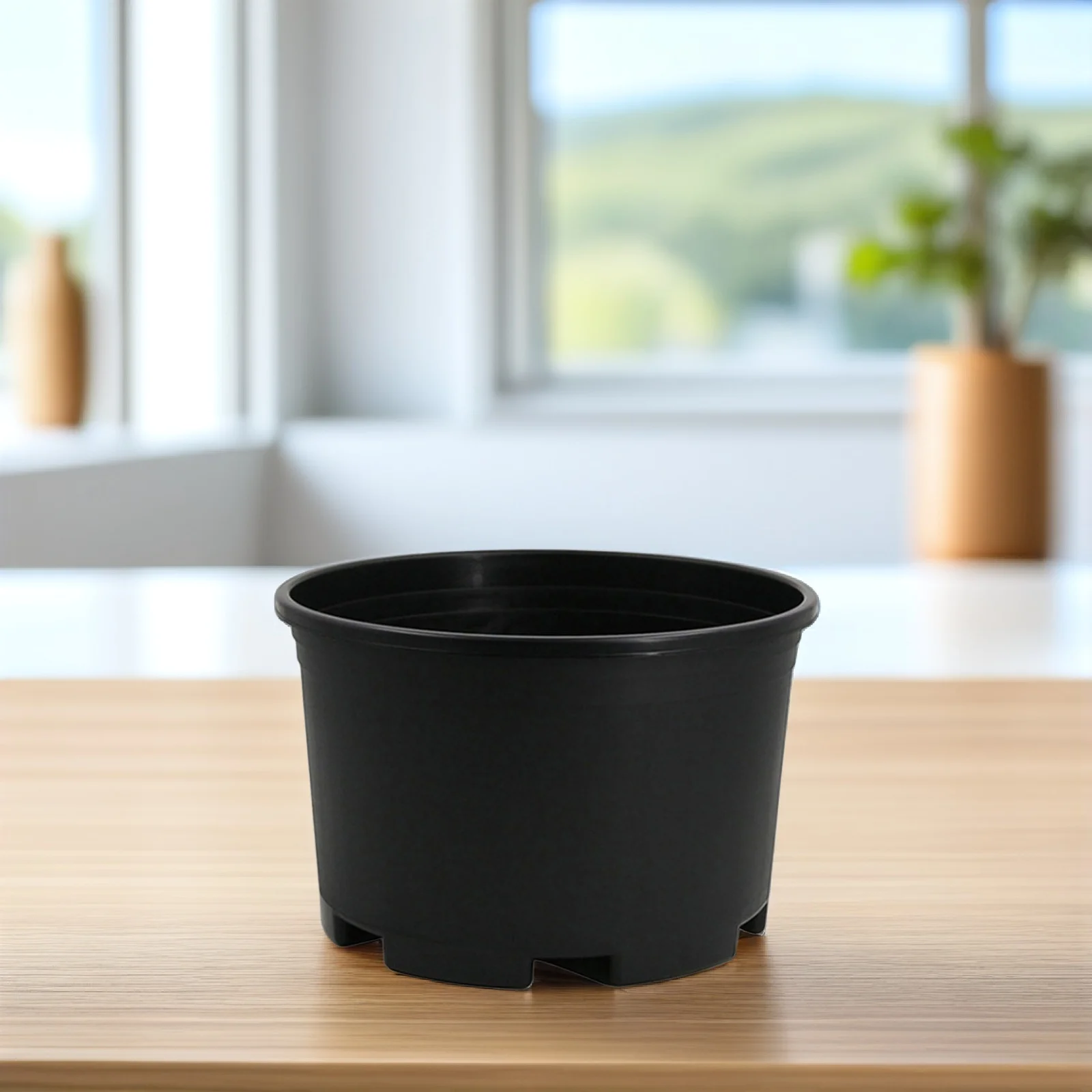 

Plastic Flowerpot Outdoor Flowerpot With Drainage Hole Garden Supply Nursery Planter For Plants Succulents Gardening
