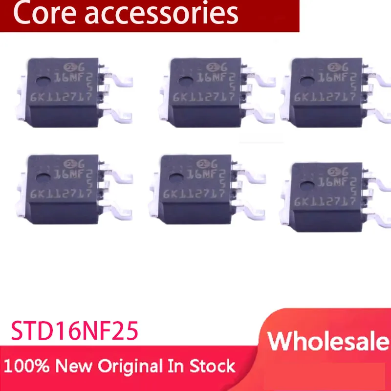 10pcs-std16nf25-16nf25-f25-to-252-250v-14a