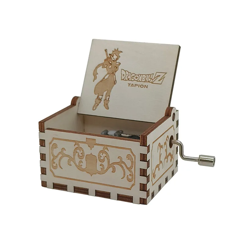 Caja de música con manivela de madera, regalo de Navidad, Dragon Ball, regalo de cumpleaños, regalo del día de la madre, superventas