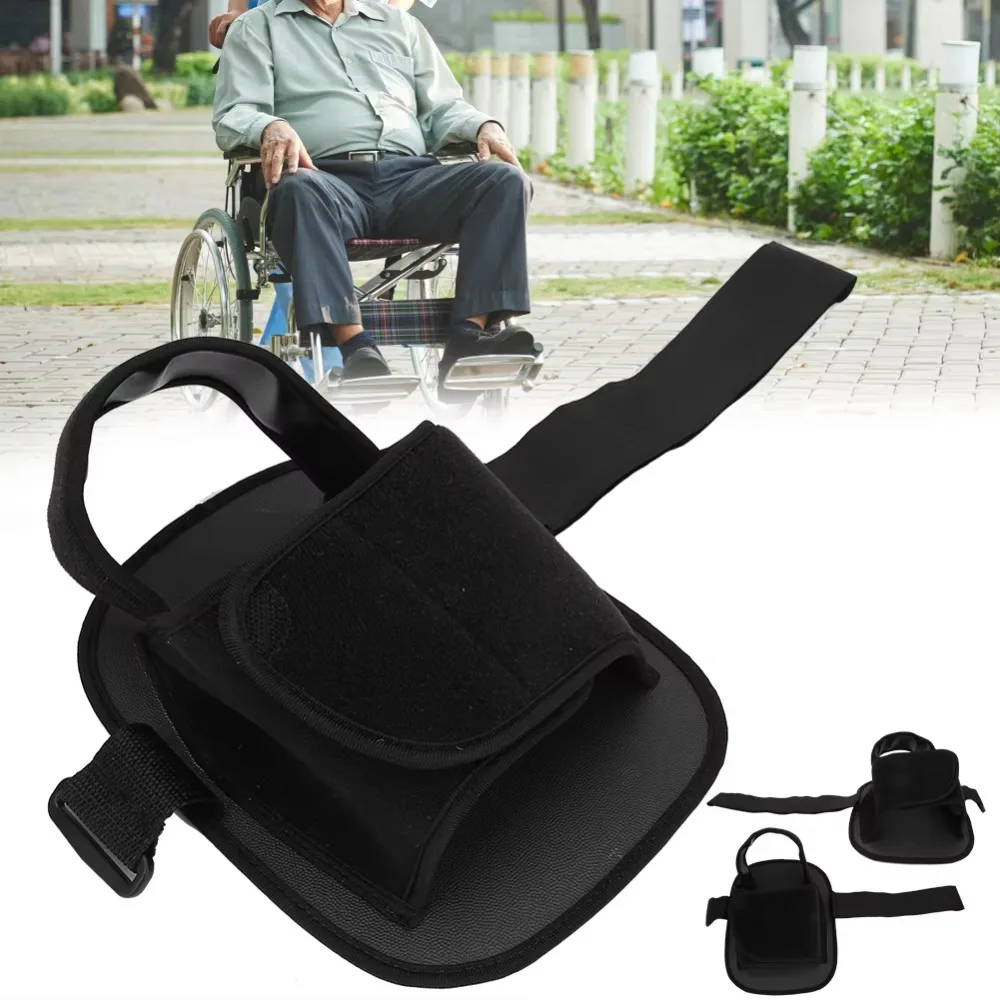 Wheelchair Shoe Anti-Slip Safety Wheelchair Pedals Foot Rest for Elderly Patient Safety Footrests Fixed Strap Wear-Resistant New