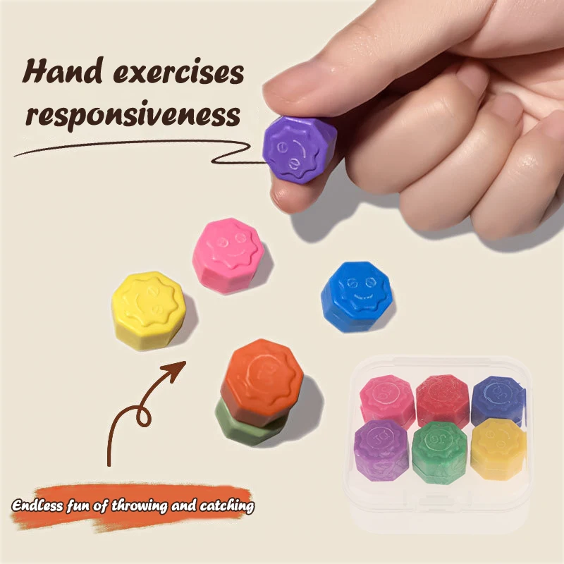 1/2/4 Box Traditional Play Game Grab The Stone Toy Korean Gonggi Competitive Games Exercise Colorful Fun Stress Relief Toy