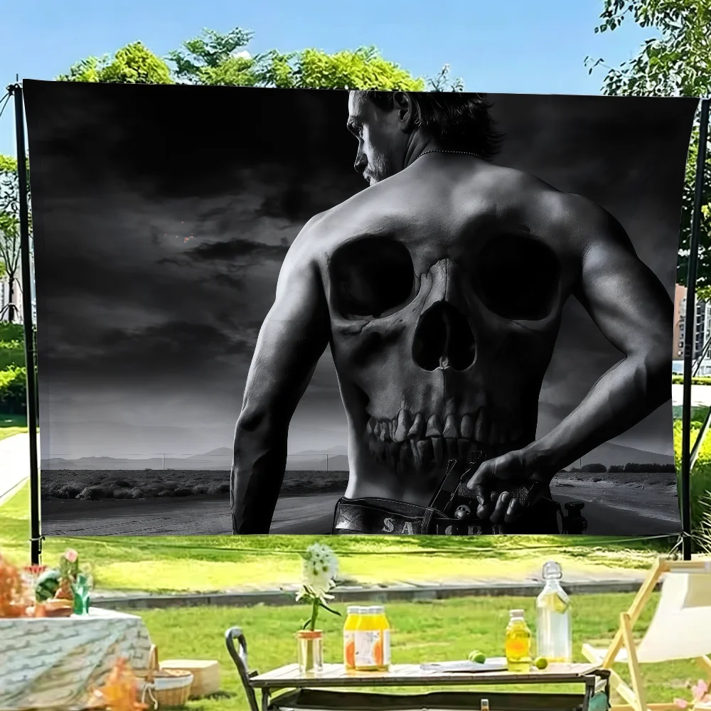 TV S-Sons of A-Anarchy Flag For Sports Matches  Games Parade Rally Holiday Festival Backyard Balcony Club Bar Decor