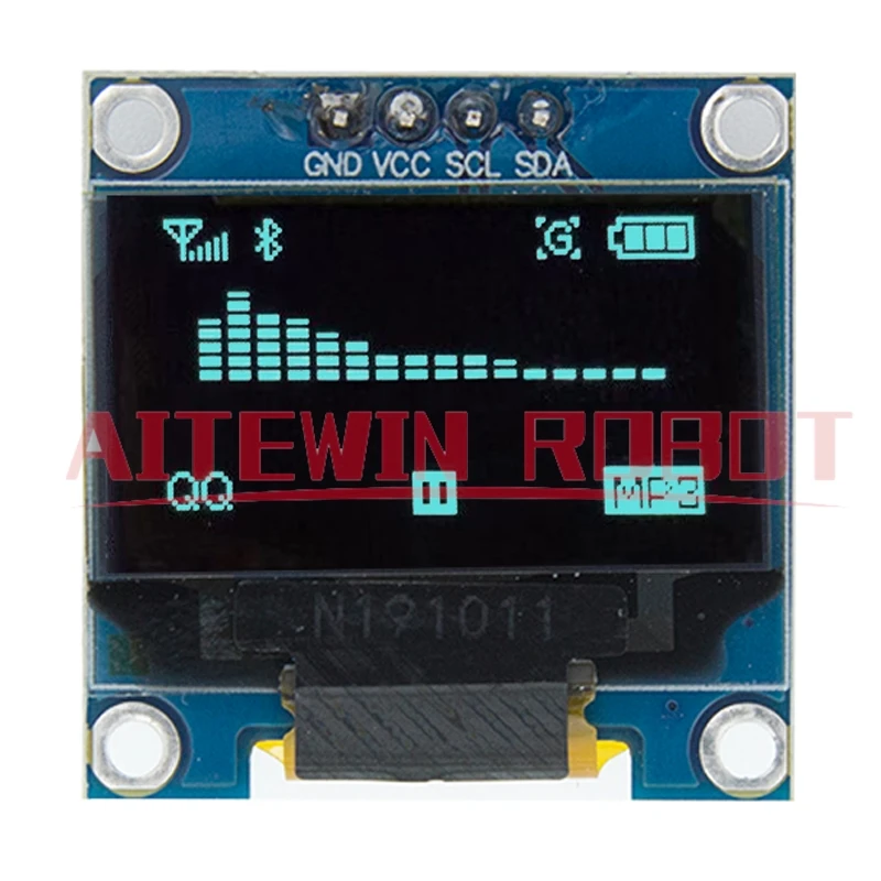 0.96 بوصة IIC المسلسل 4pin أبيض/أزرق/أصفر أزرق/أصفر OLED وحدة عرض 128X64 12864 لوحة شاشة LCD لاردوينو oled