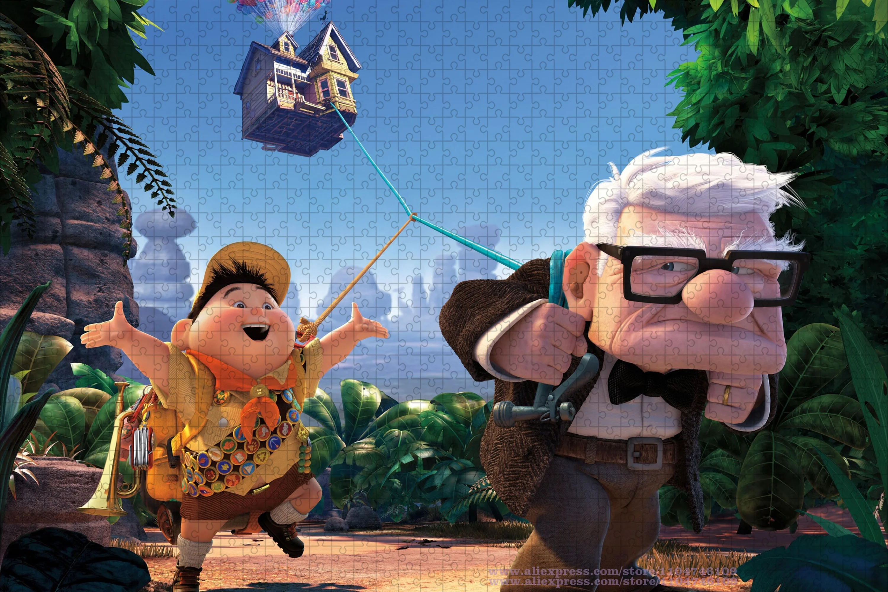 애니메이션 업 퍼즐 퍼즐 108/200/300/500/1000/1500Pcs Diy 장난감 지능 교육 퍼즐 어린이 및 성인 남녀 공통 퍼즐