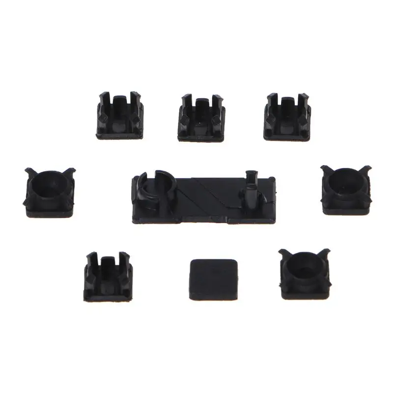 Screw Feet Cover Kit Rubber Boot Pad Replacement Repair for PS3 Slim 2000 3000 Game Console - Pack of 9pcs