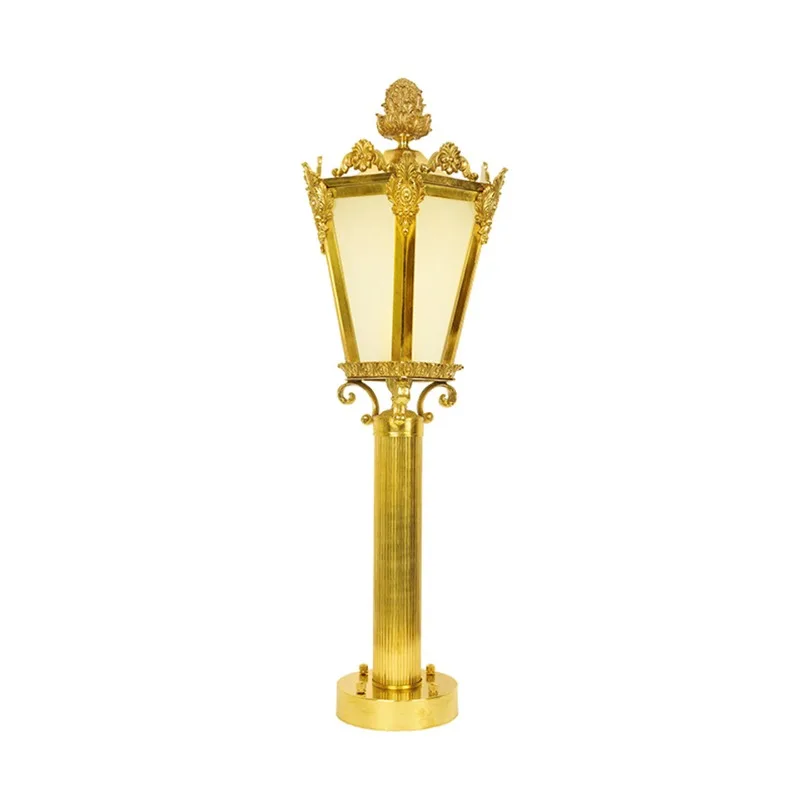 Retro luxury villa outdoor landscape garden light