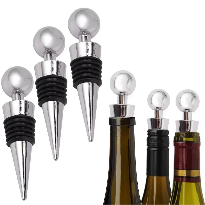 

Wine Stopper Silicone Round Head Bottle Stopper Twist Cap Plug Reusable Vacuum Sealed Bottle Cap Champagne Stopper Wine Tools