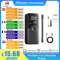 Portable car inflatable pump wireless digital display car mini pump electric car tyre air pump intelligent lighting
