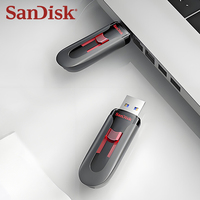 Original SanDisk USB 3.0 Flash Drive Black Pendrive 16GB 32GB 64GB 128GB 256GB Genuine Storage Memory Stick U Disk pen drive