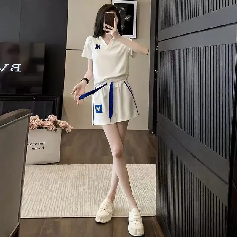 Summer Fashion 2024 New Woman Shorts Sleeve Features Matching Clothing Trend Casual Short Sets for Women 2 Pieces Novelty In Kit