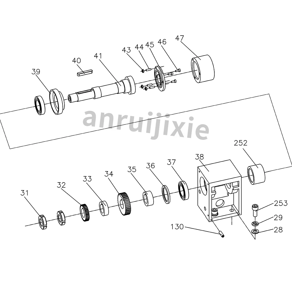 Head Stock Spindle Box kit SIEG C1-038A&M1-03A&Grizzly M1015&Grizzly G0937&Compact 7 Mini Lathe Spares parts