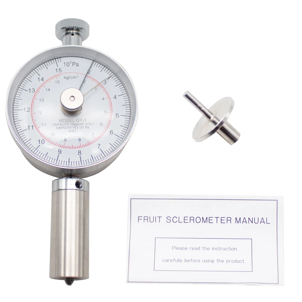 GY-1 Fruit Sclerometer Durometer Fruit Hardness Tester Meter Penetrometer 2-15kg/cm2 Y