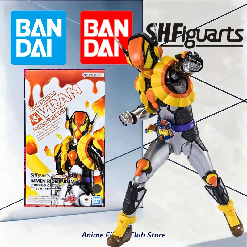 100% Genuine Bandai SHF KAMEN RIDER VRAM PUDDING CUSTOM Action Figure Collectible Model Toy Gift In Stock Original Box Anime
