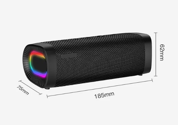 New Wireless Bluetooth EBS-607 10W 1800mah RGB Speaker with LED Light Powerful Bass Boom Music Box
