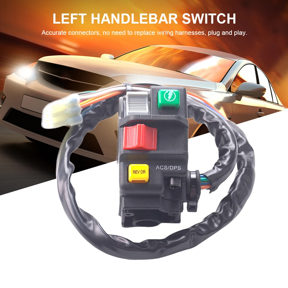 

Start Stop Headlight Control Engine Start Stop Headlight Left-hand Control Switch for Can Am Outlander Renegade 570 650 850 1000