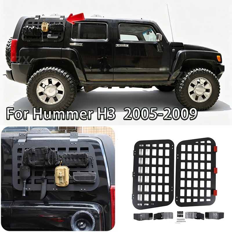 Багажник на крышу автомобиля из алюминиевого сплава для Hummer H3 H3T 2005-2009, двусторонний, для хранения багажа, автоаксессуар