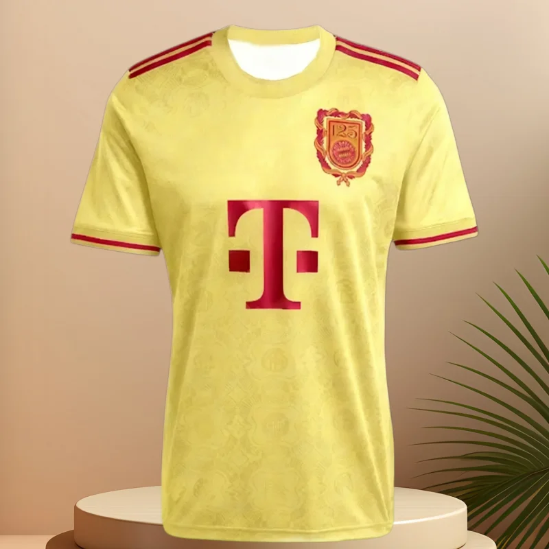 New Munich Men Football Jersey Clothes Home Tee B-Bayern Soccer Shirt 125-Years Anniversary Train Team Tops Beachwear Wetsuit