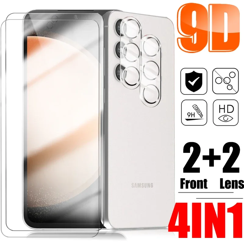 

Закаленное стекло для Samsung Galaxy S23 FE, Защитная пленка для объектива камеры, прозрачная пленка HD против царапин для S23 FE
