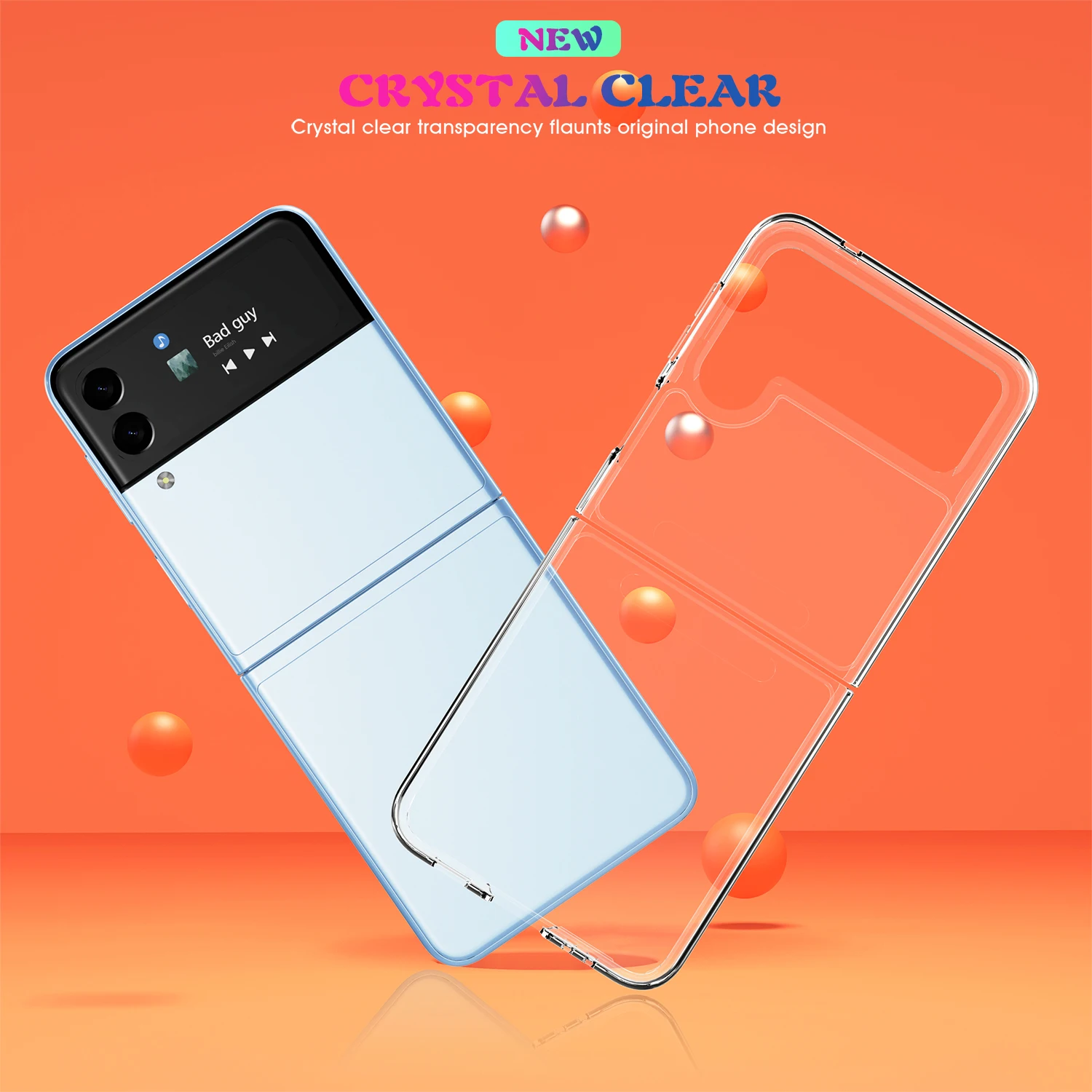 Clear Ultra Thin PC Case for Samsung Galaxy Z Flip 4 7 6 5 5G flip7 flip6 Flip4 Flip5 Flip2 Flip3 Flip 3 2 Anti-Knock Phone Bag image 4