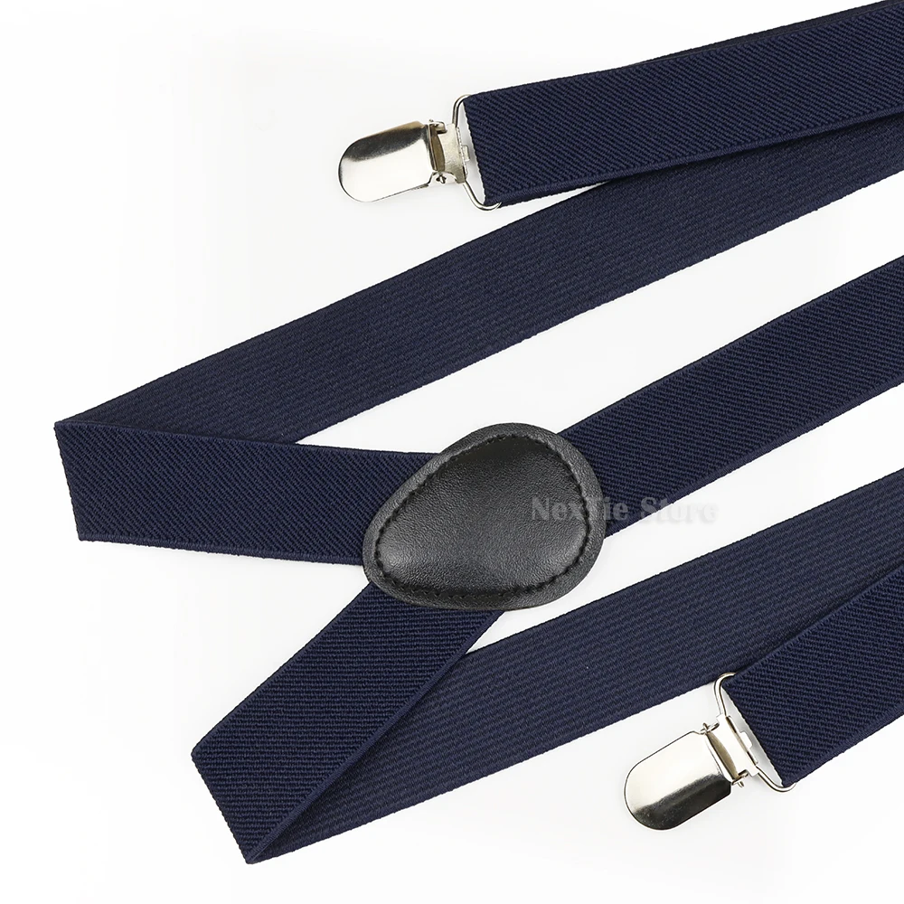 بلون حزام الأطفال الحمالات البوليستر Y-الظهر قابل للتعديل مشبك مرن على الأقواس الأعمال بدلة الزفاف الملحقات