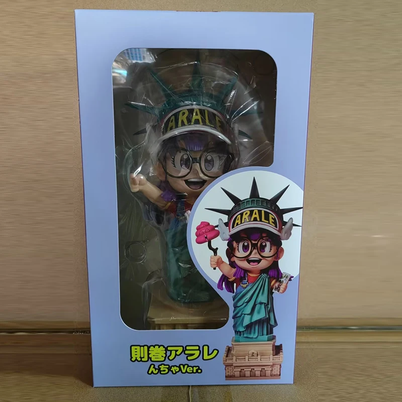 23cm Dr. Slump Anime Figure Arale Cos Statue Of Liberty Figures Cute Pvc Statue Model Doll Collection Desk Decoration Toy Gifts