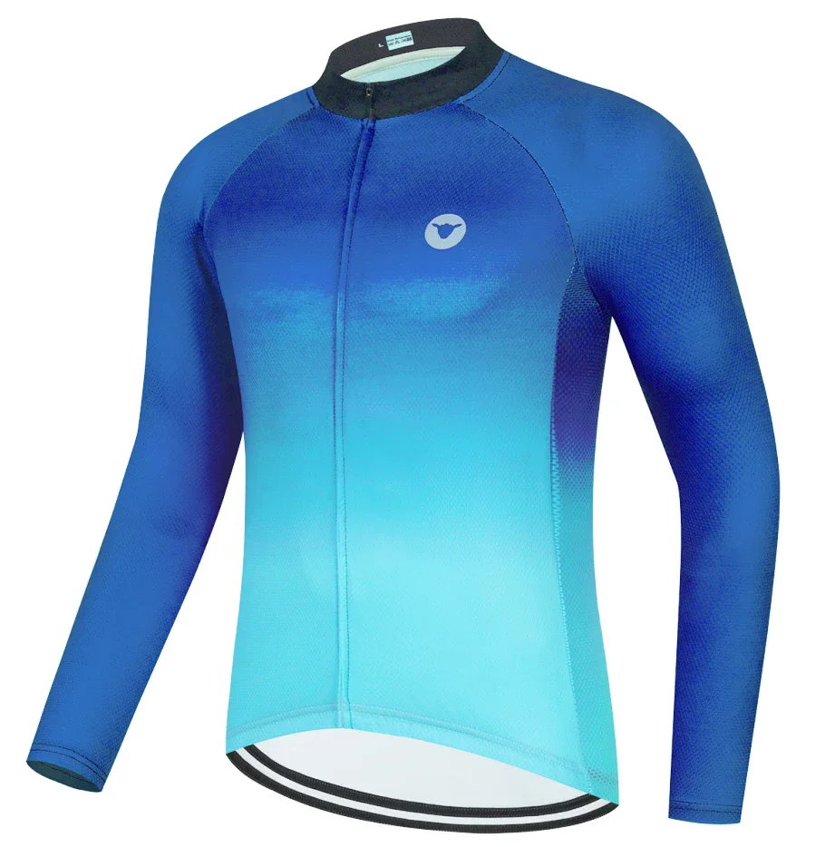 New Team Cycling Jersey men Long Sleeve MTB Bike Jersey Quick Dry Outdoor Racing Sport Bicycle Shirt