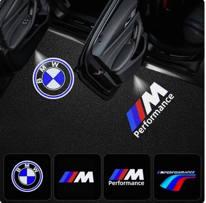 2pcsCar Door Decoration Laser Projector Logo Lights LED HD Welcome Lamp for All BMW E90 E91 E92 E60 E84 F26 F15 F16 G22 G32 F13