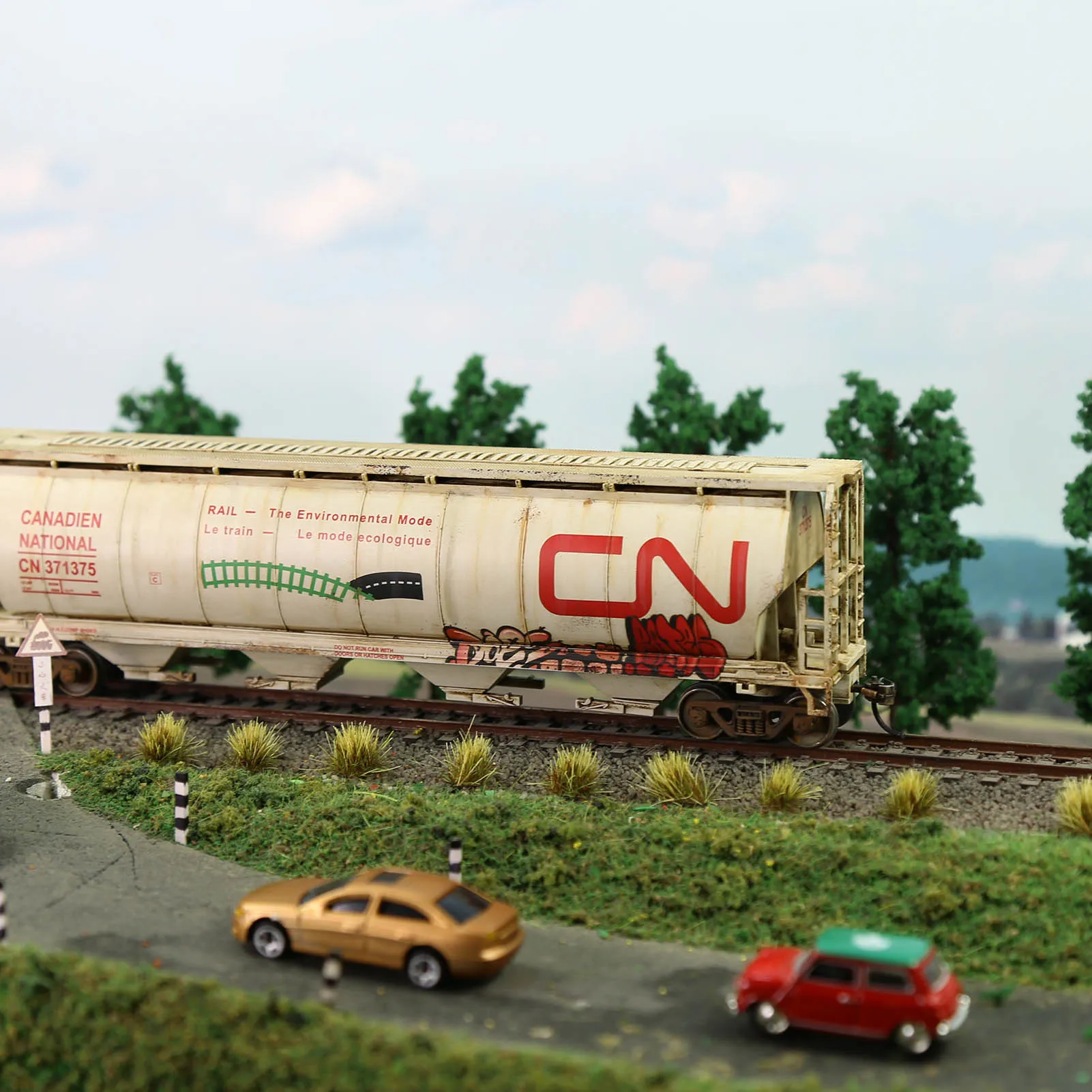 Evemodel Customized Personalized O HO N Scale Container Wagon DIY Grafitti Image Picture UV Print