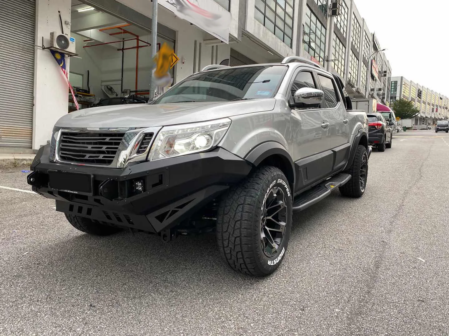4x4 Pickup Truck Steel Front Bumper Guard Bull Bar Pick up Front bumper for nissan navara frontier np 300 D40