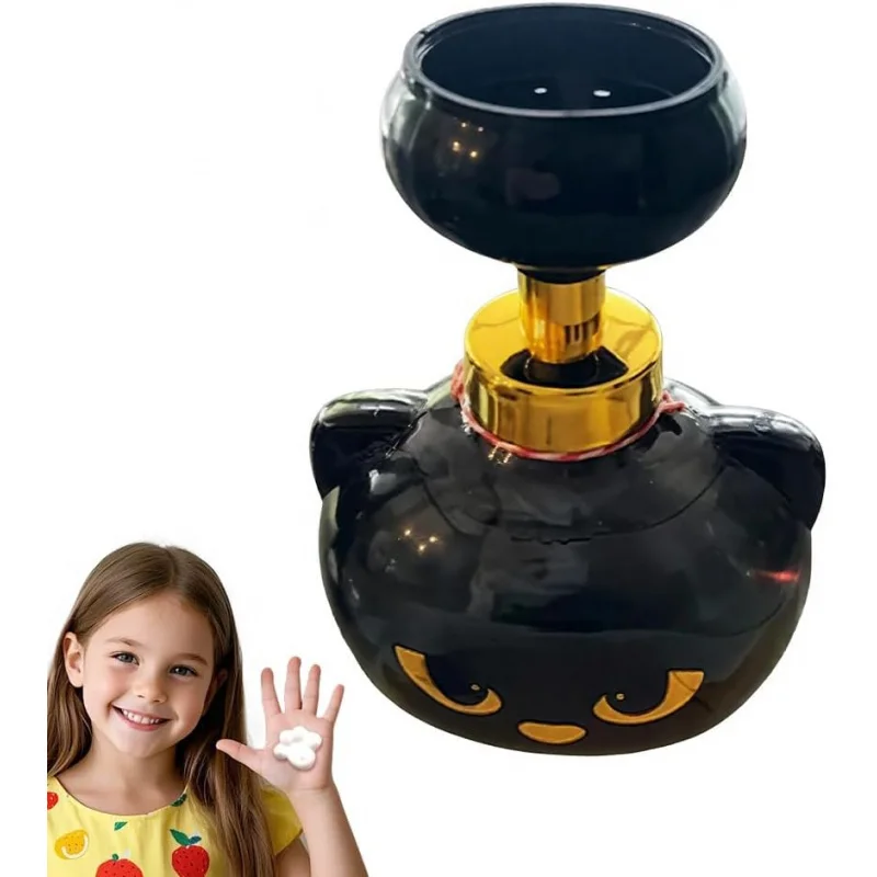 

Paw Print Foam Soap Dispenser - Creates Cat Claw Shaped Bubbles, Manual Foam Pump Bottle for Bathroom & Kitchen