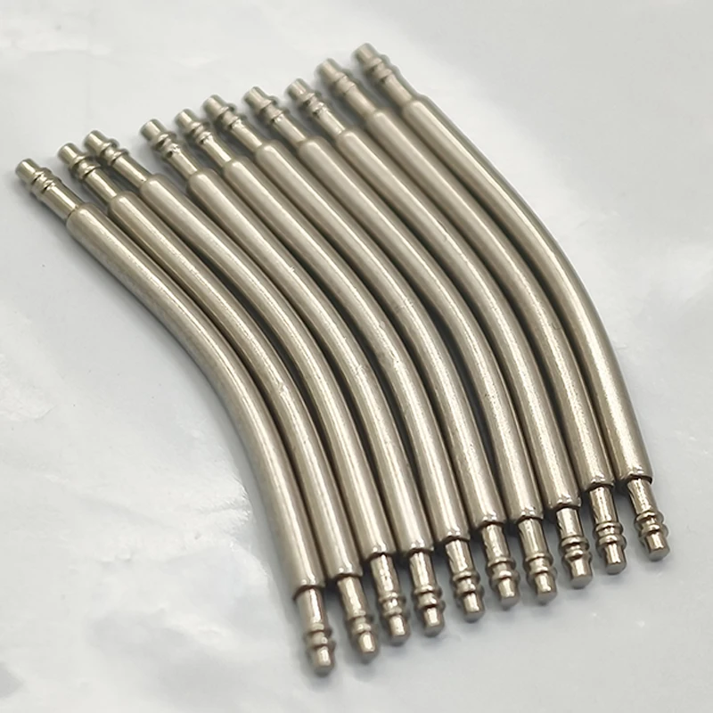

10PCS Curved Spring Bar Dia 1.5mm 1.8mm Watch Strap Link Pins Fit Width 16mm-24mm 316L Stainless Steel Curved Watch Strap Links
