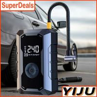 150PSI Car Electric Air Pump 120W Electric Tire Inflator with Gauge Mini Air Compressor Auto Inflatable Tire Pump