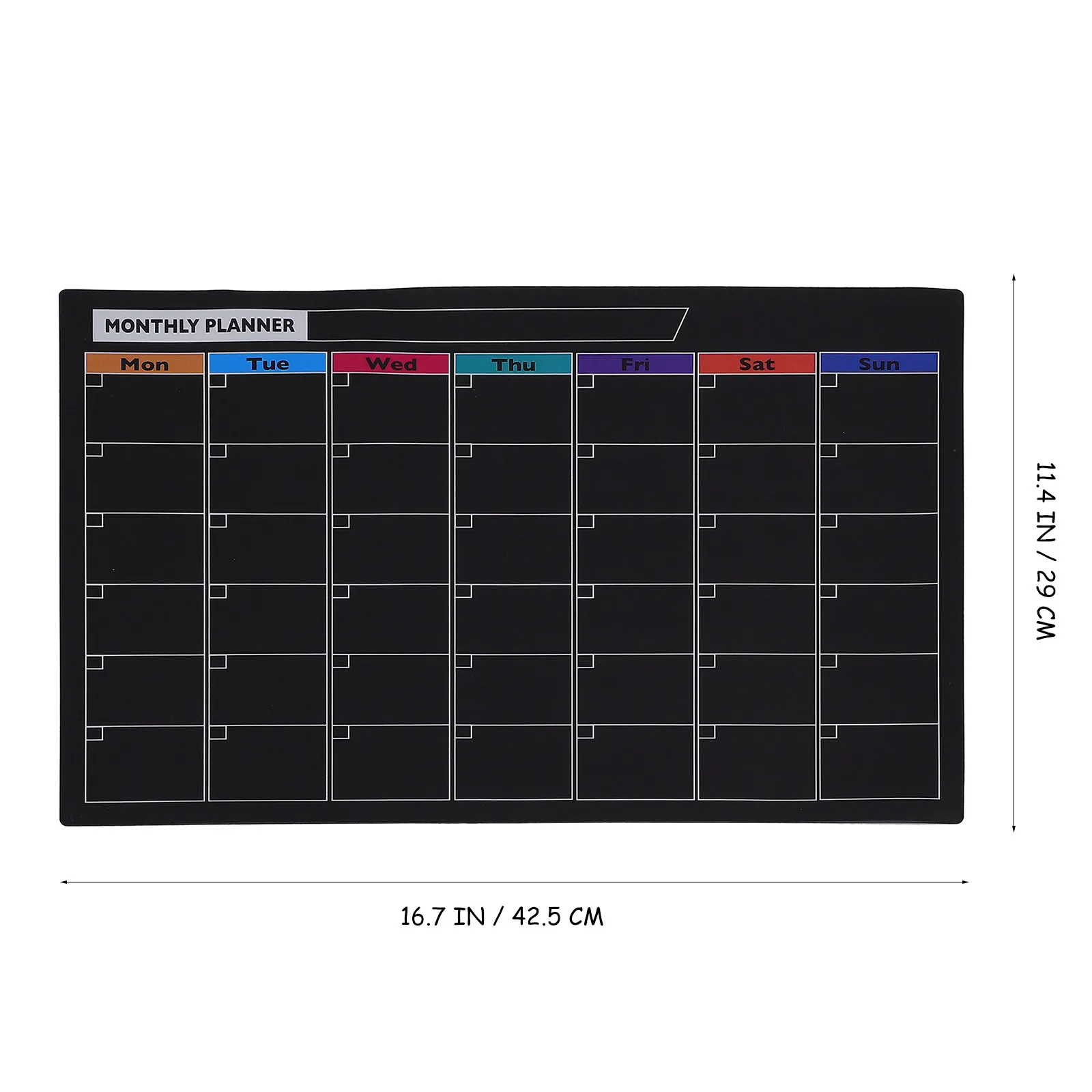 Magnetic Monthly Planner Board – Erasable Refrigerator Message Board for Calendar, Schedule & Notes Organizer