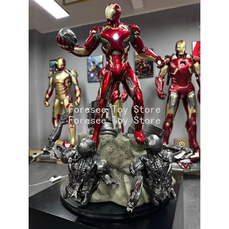 Auf Lager 58 cm Mark45 Figur Marvel Anime Figur Sammlung Modell GK Leuchtende Desktop Ornament Dekorationen Beste Geschenk für Kinder